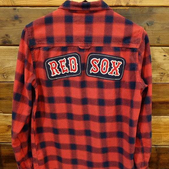 Authentic Workworn Other - Red Sox One-of-a-Kind Custom Authentic WorkwornFlannel (Unisex - Men's S)